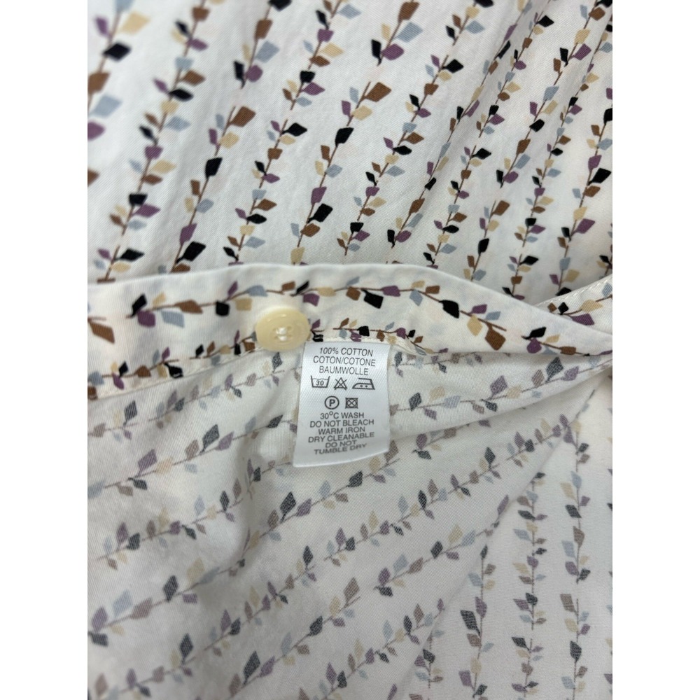 Paul Smith London Men Lavender & Purple Print Cotton Button Up Long Sleeve Shirt - Picture 5 of 8